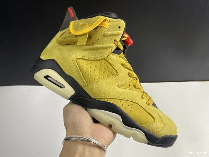 JORDAN YELLOW AIR TRAVIS SCOTT CN1084-300 X 6 0727